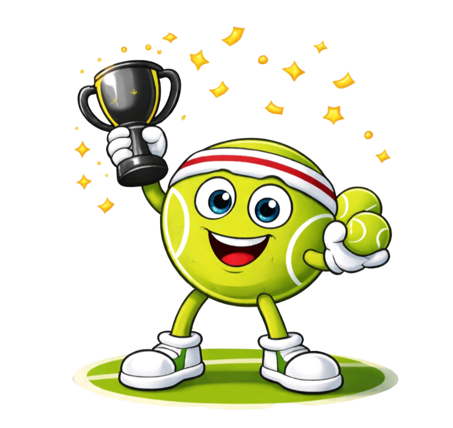 winner tennis cartoon